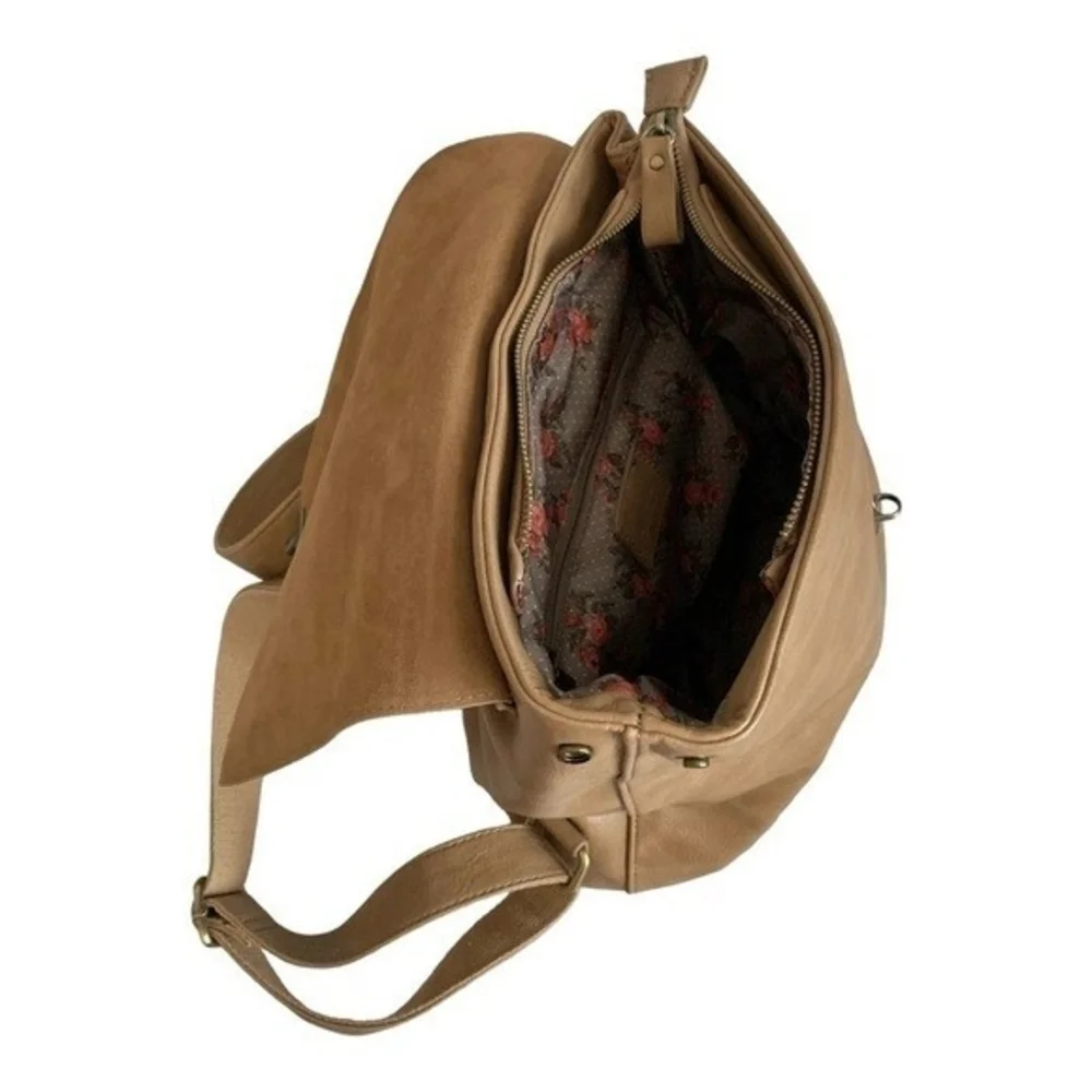 Women’s Backpack Joy Susan Tan Vegan Leather Colette Backpack